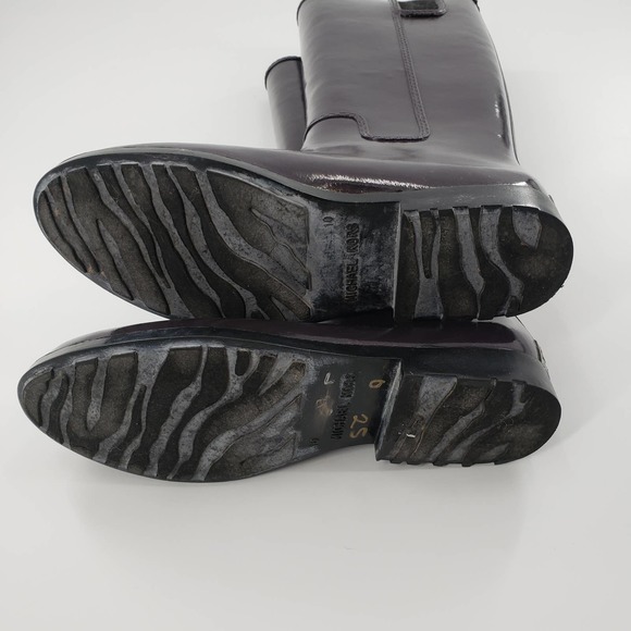Michael Kors dark purple Rain Boots, sz 10 EUC - Picture 6 of 8